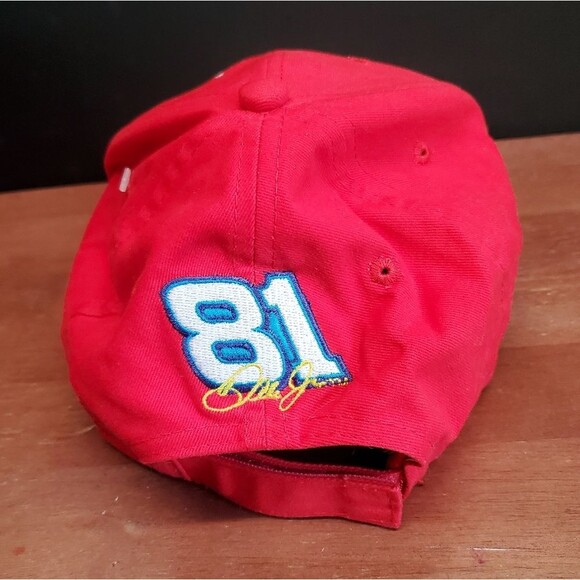 Oreo Ritz Dale Jr #81 Red and Yellow Baseball Cap Hat Flames - Picture 2 of 4
